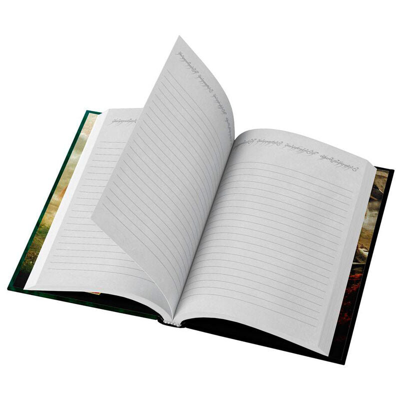 Cuaderno A5 One Ring To Rule Them All El Señor de los Anillos con luz