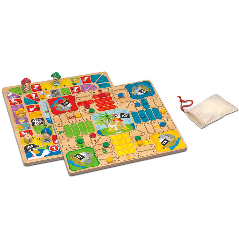 Juego mesa Parchis y Oca Piratas