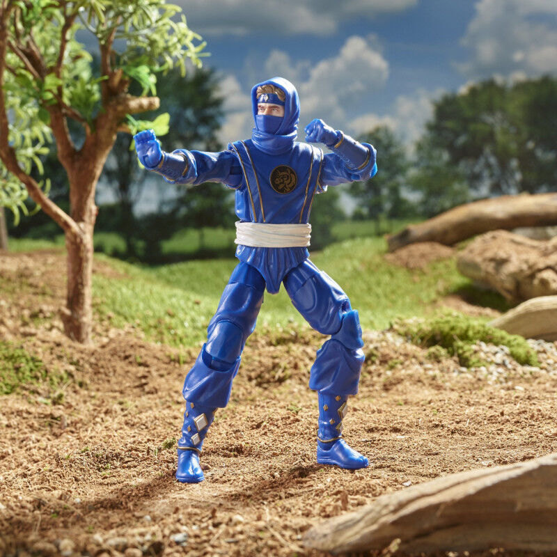 Figura Ninja Blue Ranger Power Rangers Lightning Collection 15cm