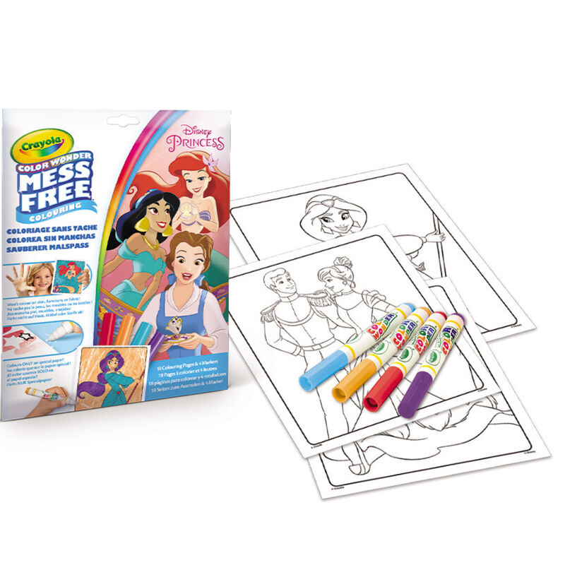 Colorea sin Manchas Princesas Disney Crayola