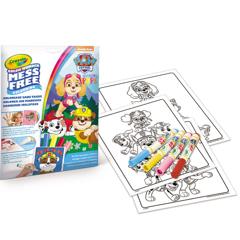 Colorea sin Manchas Patrulla Canina Paw Patrol Crayola