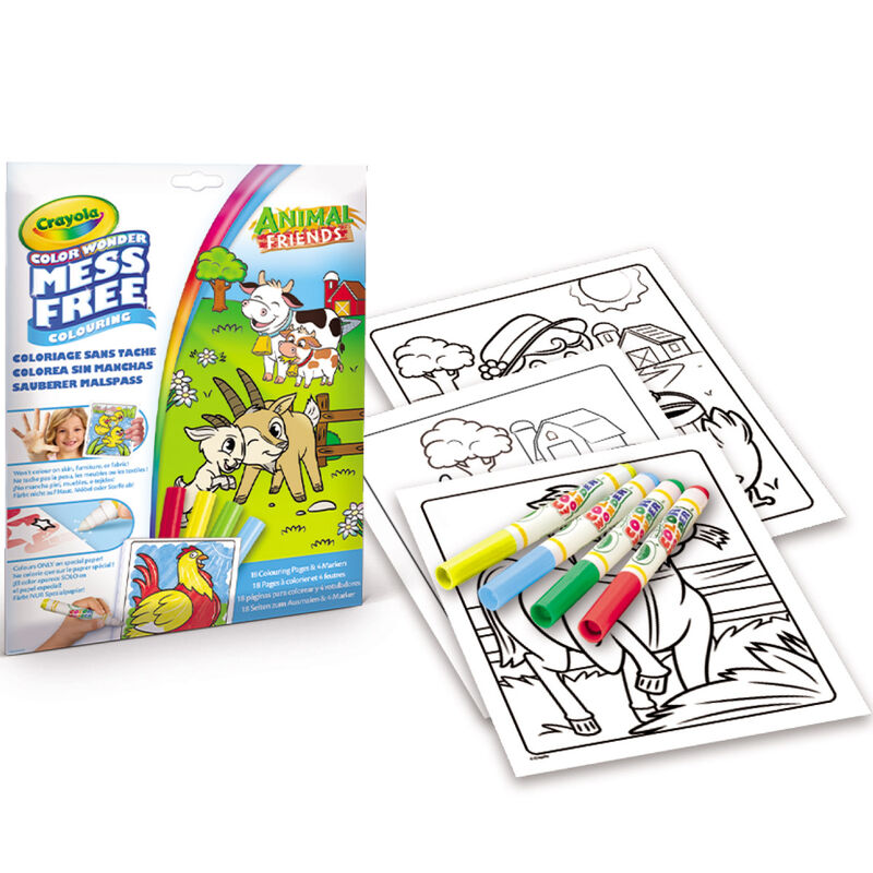Colorea sin Manchas Amigos de la Granja Crayola