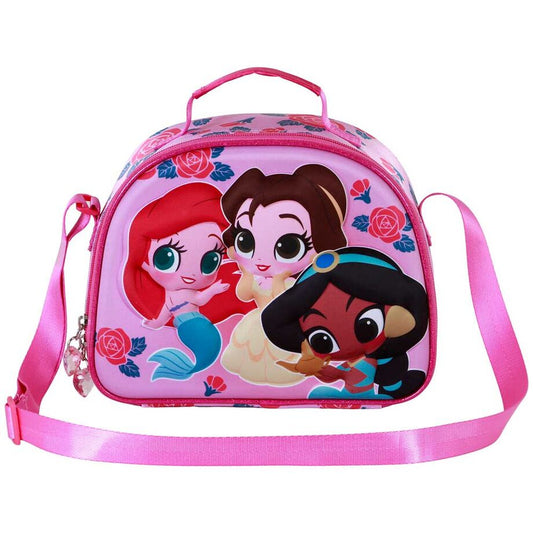 Bolsa portameriendas 3D Flowers Princesas Disney