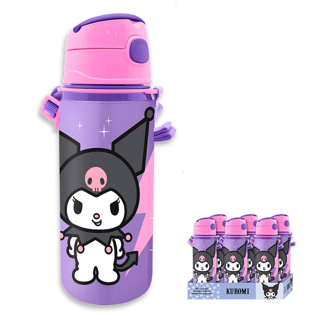 Cantimplora aluminio Kuromi Hello Kitty 600ml