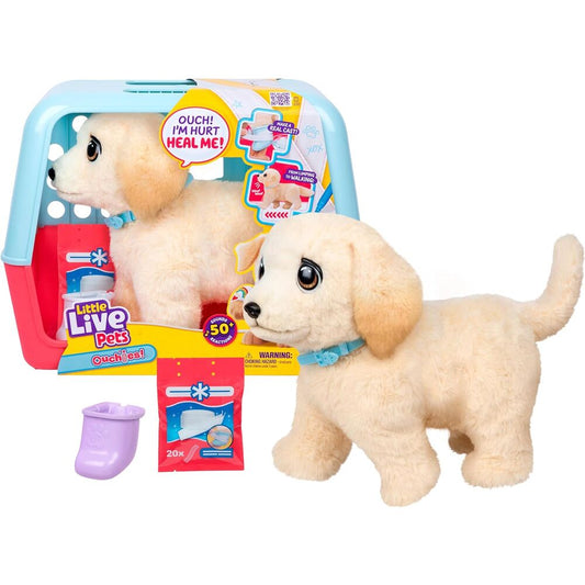 Peluche Perro Cooper The Retriever Ouchies Little Live Pets