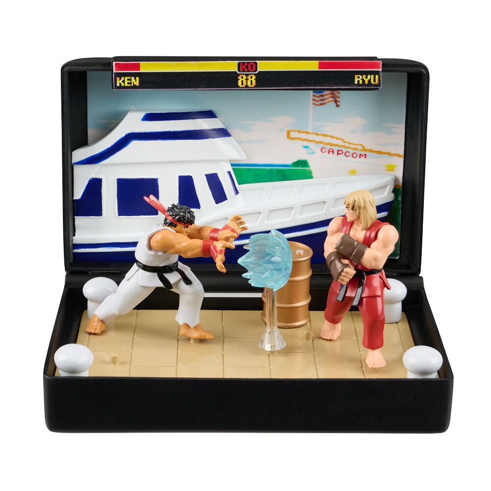 Diorama Mega Drive Street Figther Console Heroes