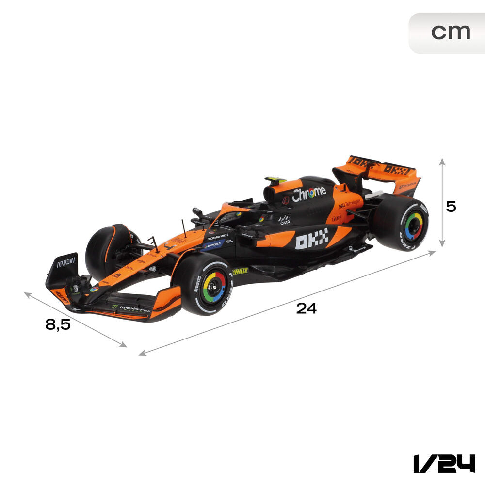 Coche Mclaren Norris MCL38 F1 metal