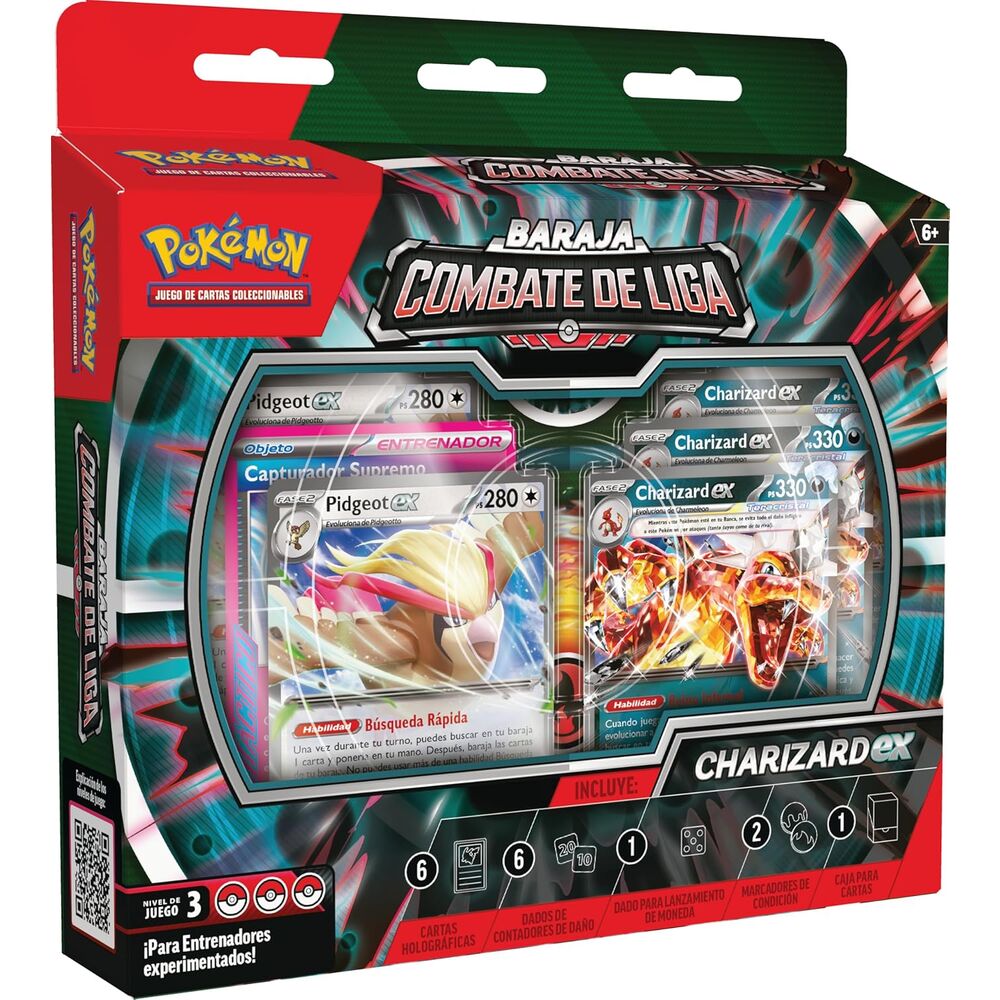 Juego cartas baraja Charizard Pokemon español