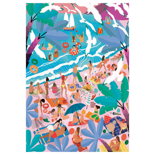 Puzzle Domingo en la Playa 1000pzs