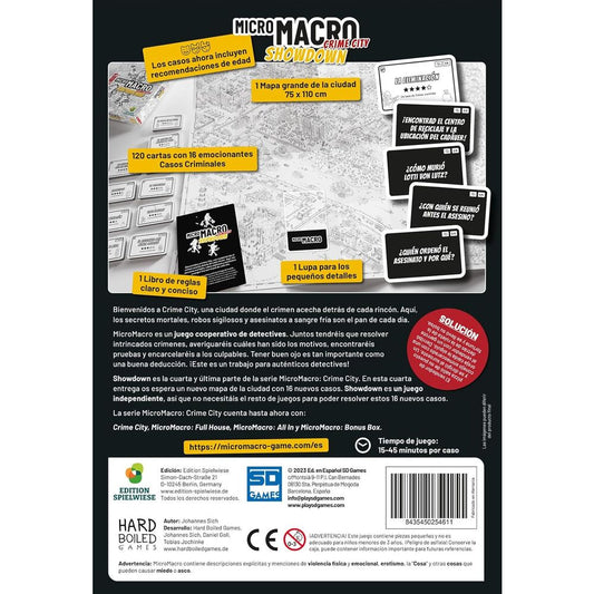 Juego Micro Macro Showdown espaƱol