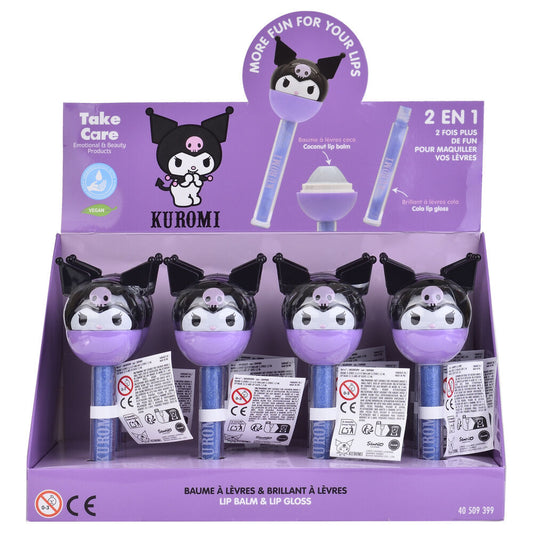 Balsamo labial + brillo Kuromi Hello Kitty