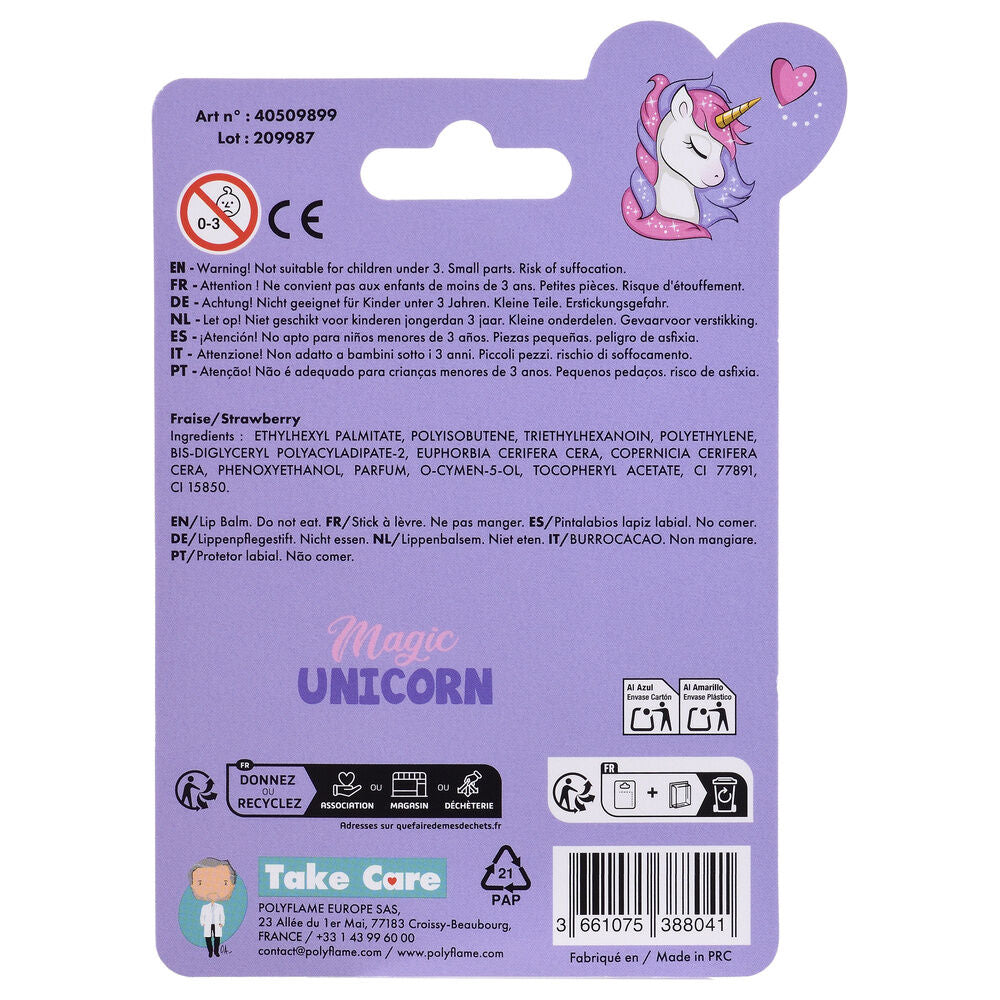 Balsamo labial protector Unicornio