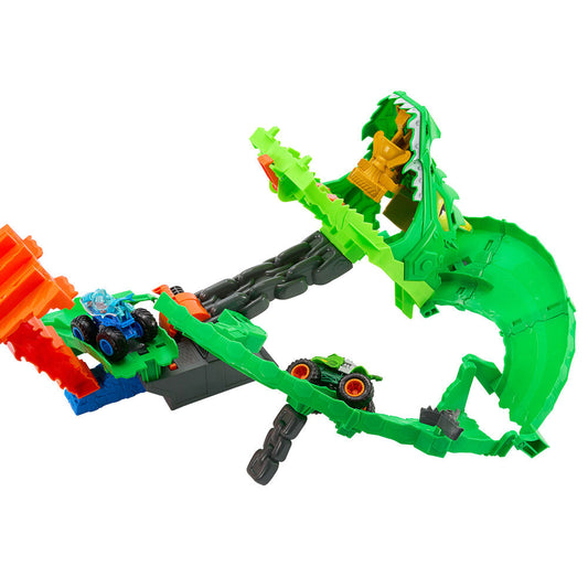 Pista Dragon Destruction Monster Trucks Hot Wheels