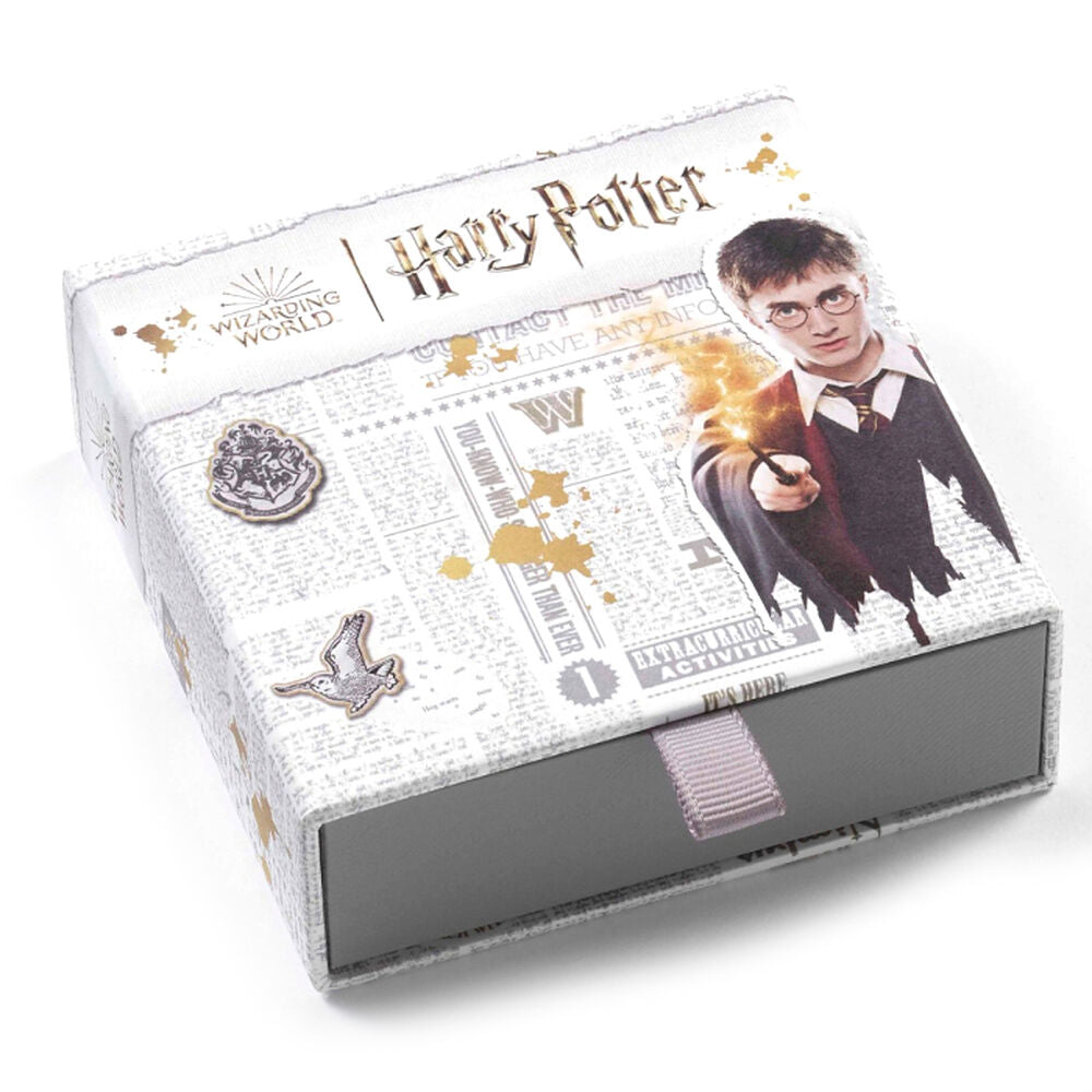 Pendientes Lightning Bolt & Glasses Harry Potter plata baño oro