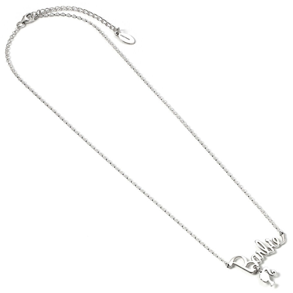 Colgante Nombre Logo Silhouette Barbie plata