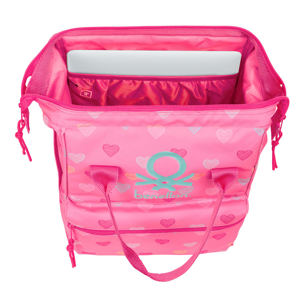 Mochila portatil Heart Benetton 40cm