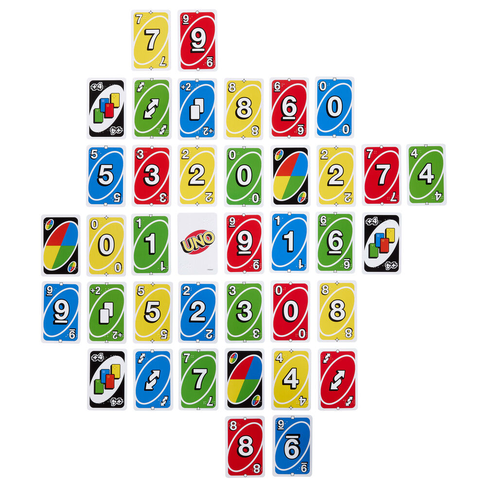 Juego cartas UNO Braille