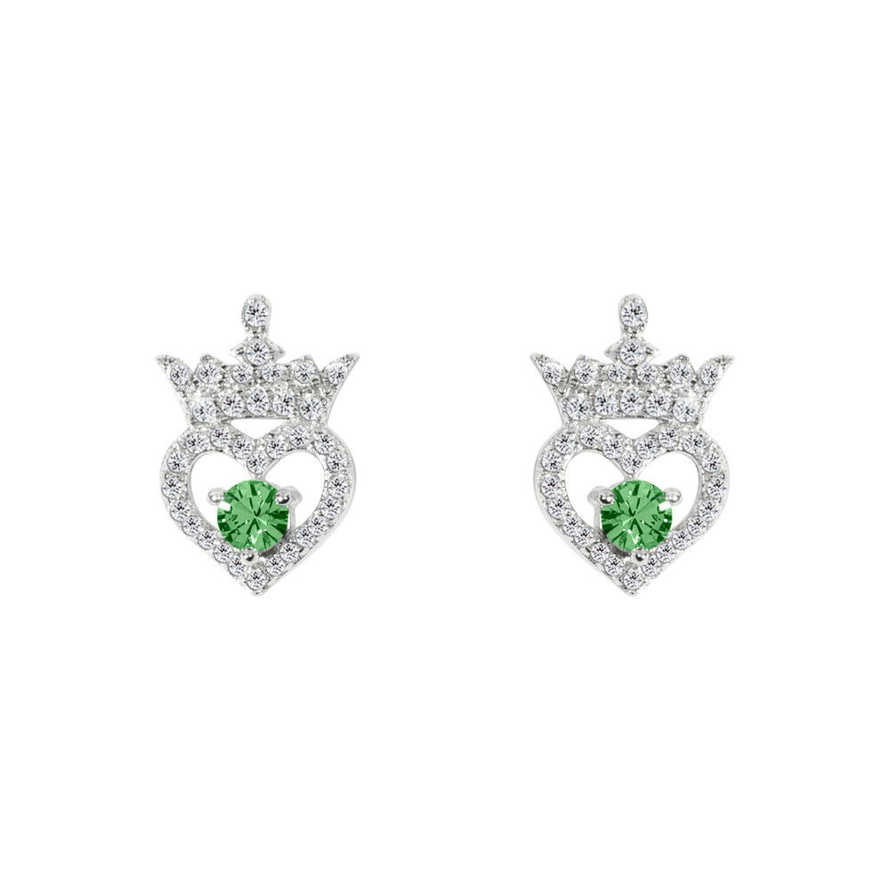 Pendientes Agosto Princesas Disney plata