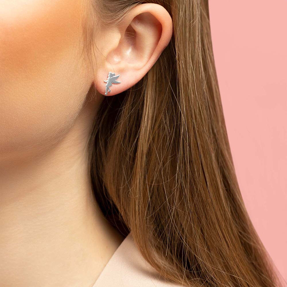 Pendientes Campanilla Disney plata