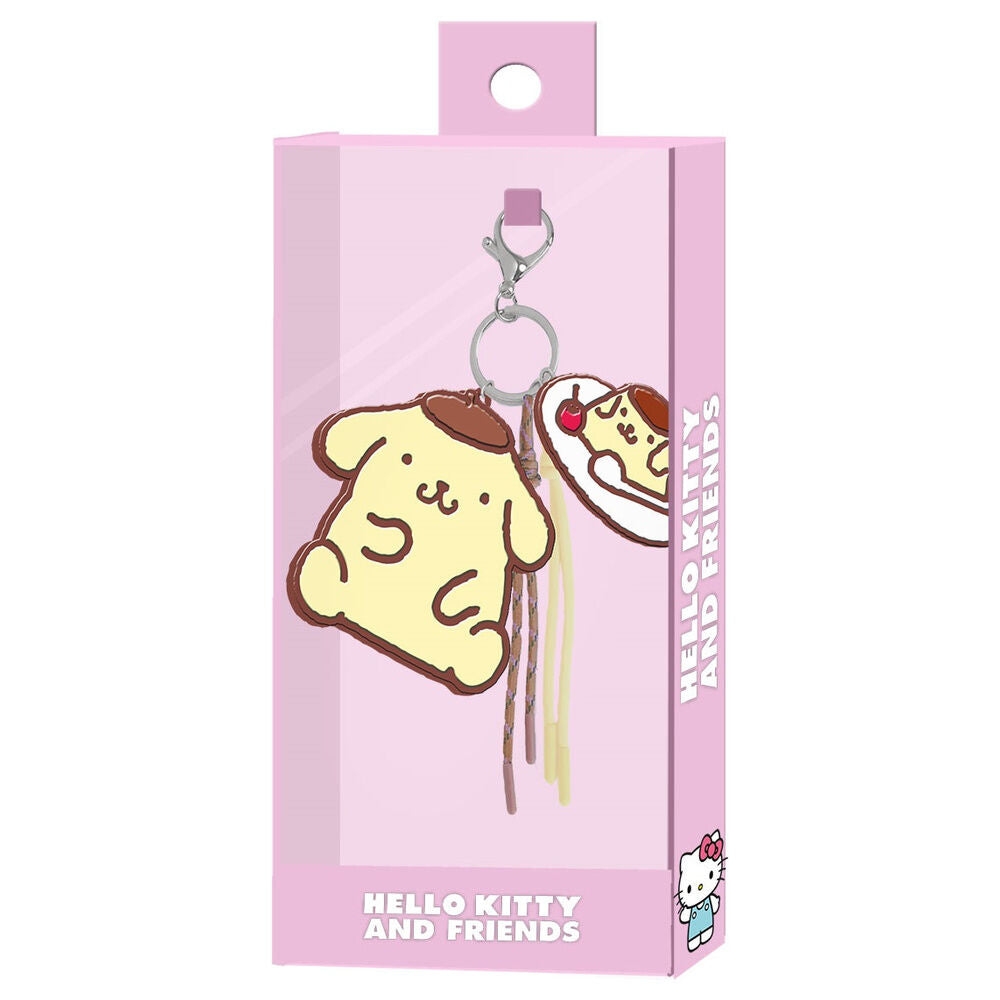 Llavero charm Pompompurin Hello Kitty