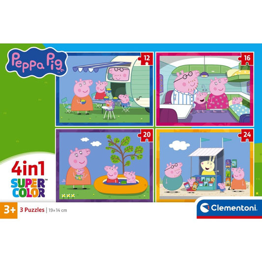 Puzzle Peppa Pig 12-16-20-24pzs