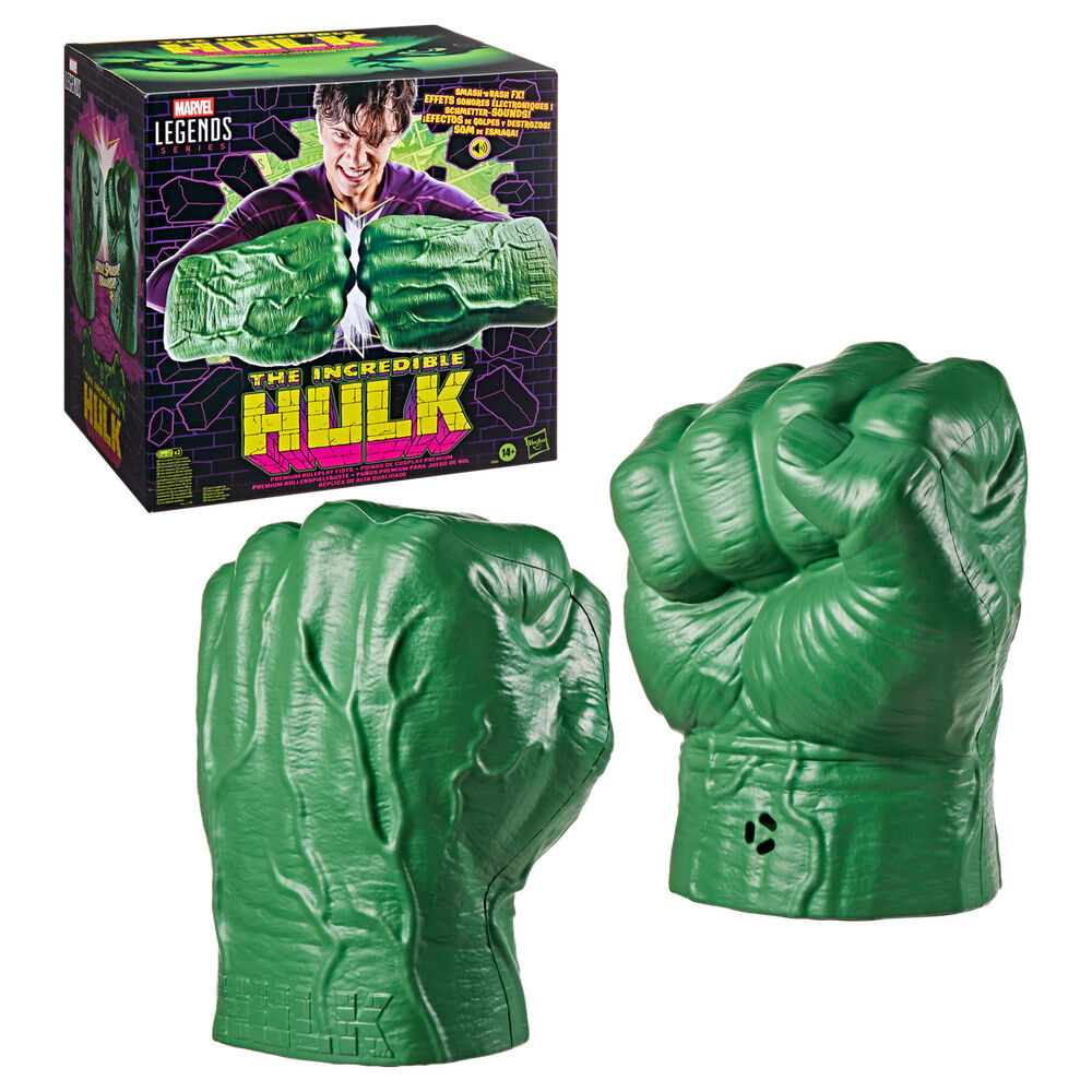 Puños Premium El Increible Hulk Marvel Legends Series
