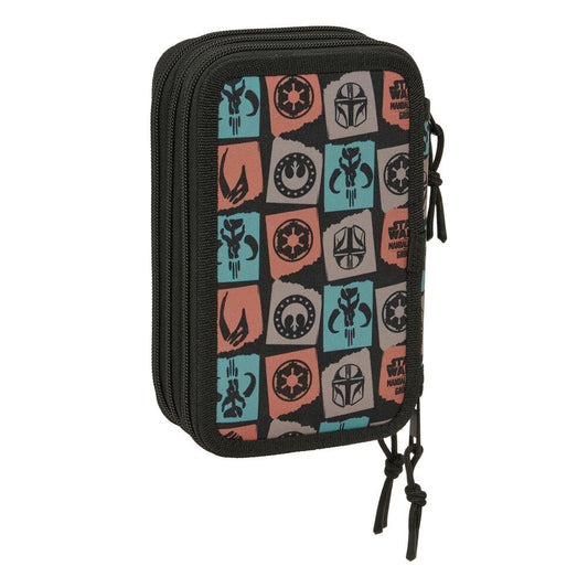 Portatodo Mandalorian & Grogu Star Wars triple 37pzs