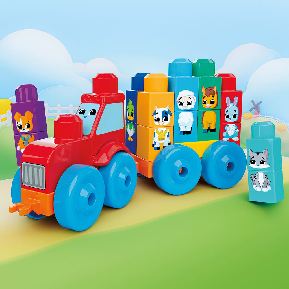 Tractor Animalitos Encajables MEGA Bloks 30pzs