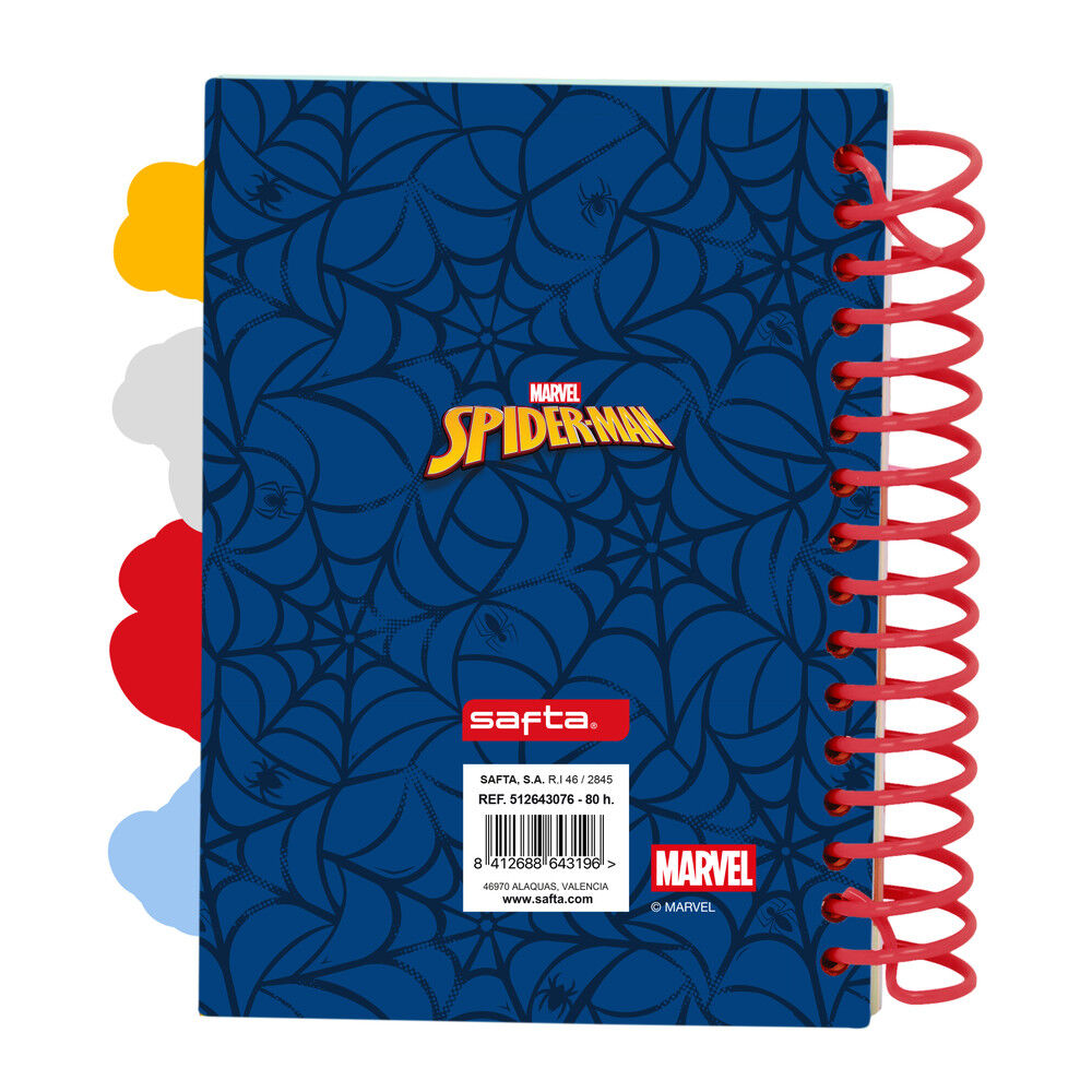 Cuaderno A6 Spiderman Marvel
