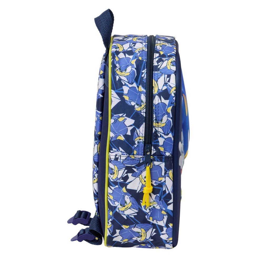 Mochila 3D City Sonic 27cm