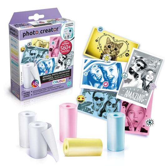 Recambio camara instantanea papel colores Photo Creator