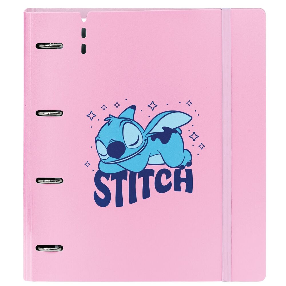 Carpeta A4 anillas Ohana Stitch Disney con recambio