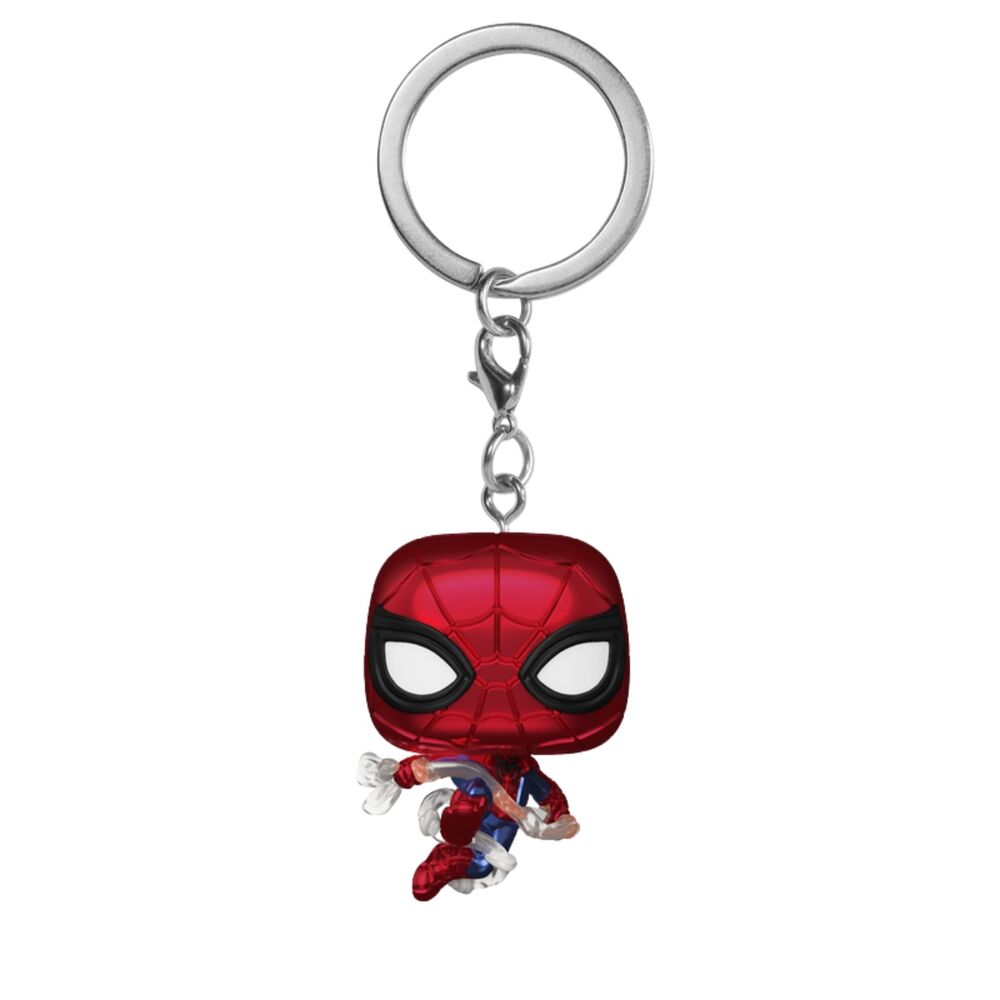 Llavero Pocket POP Marvel Spider-Man Brand New Day Spider-Man Metallic