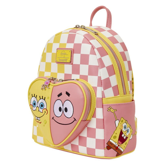 Mochila SpongeBob SquarePants & Patrick Star Checkered Loungefly 26cm