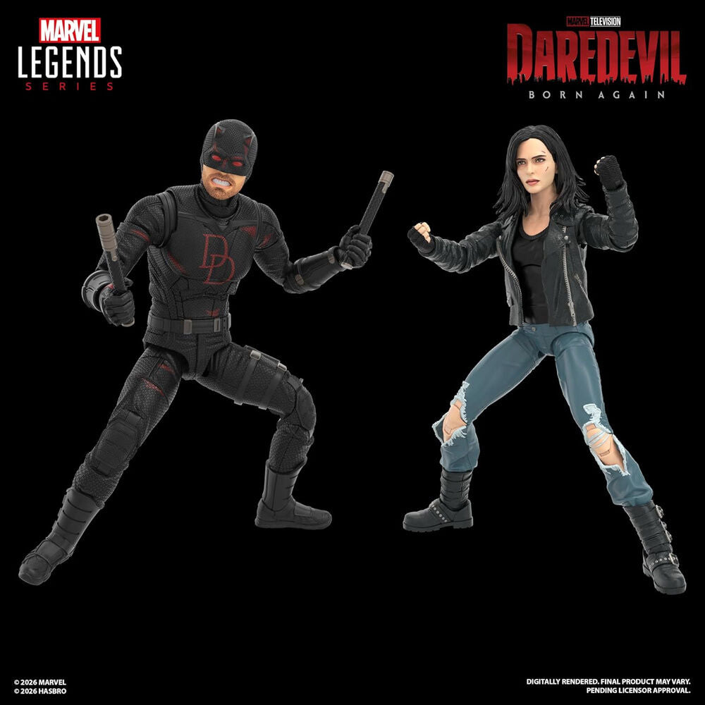 Figura Daredevil & Jessica Jones Daredevil Born Again Marvel Legends 15cm