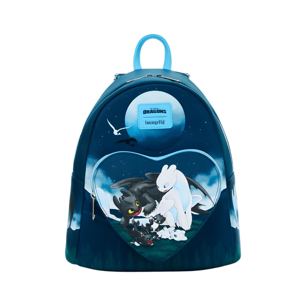 Mochila Como Entrenar A Tu Dragon Toothless And Light Fury Scene Collection Loungefly 26cm