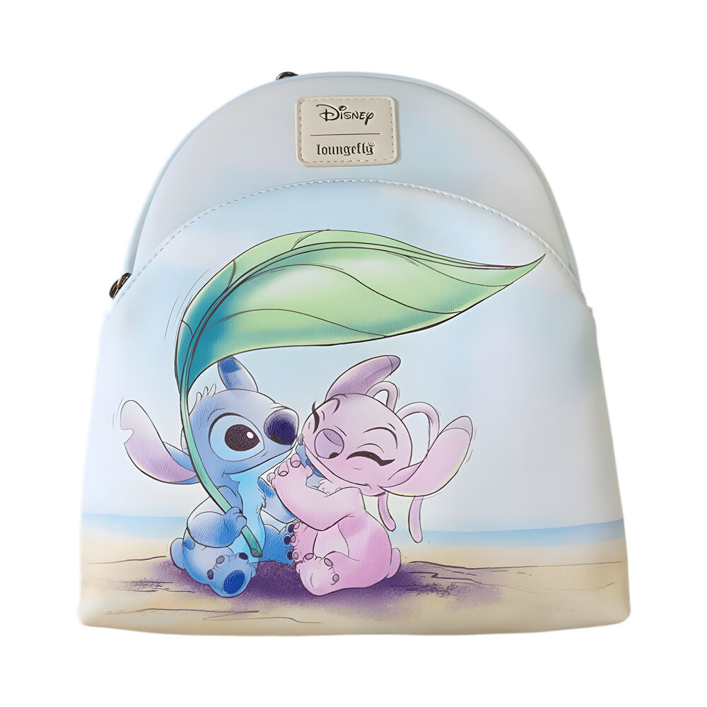 Mochila Disney Stitch & Angel Beach Date Loungefly 26cm