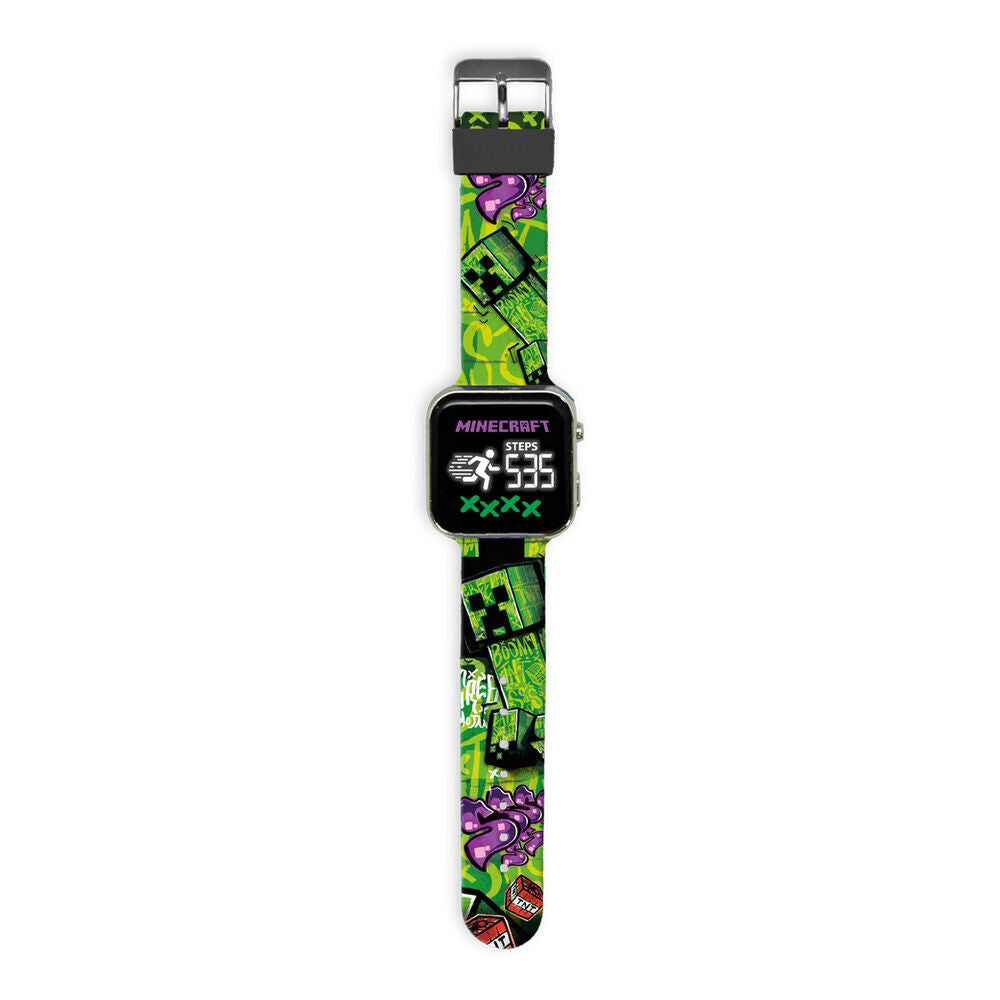 Reloj led multifuncion Minecraft