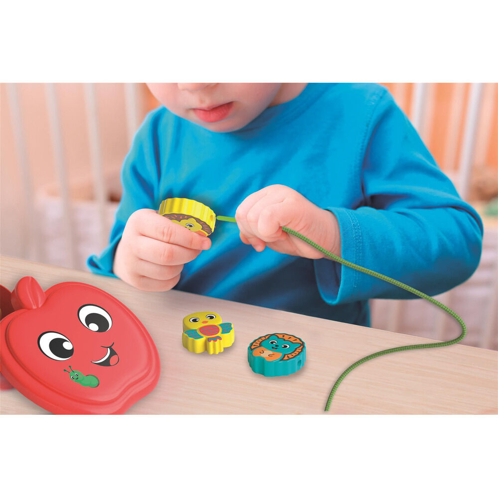 Juego manzana juego de lazos Montessori