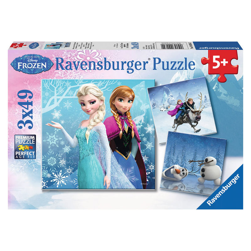 Puzzle 3 en 1 Frozen Disney 49pz