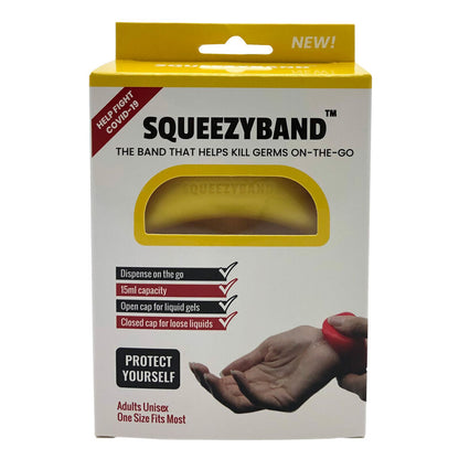 Pulsera Dispensadora de Gel Ajustable Amarillo adulto