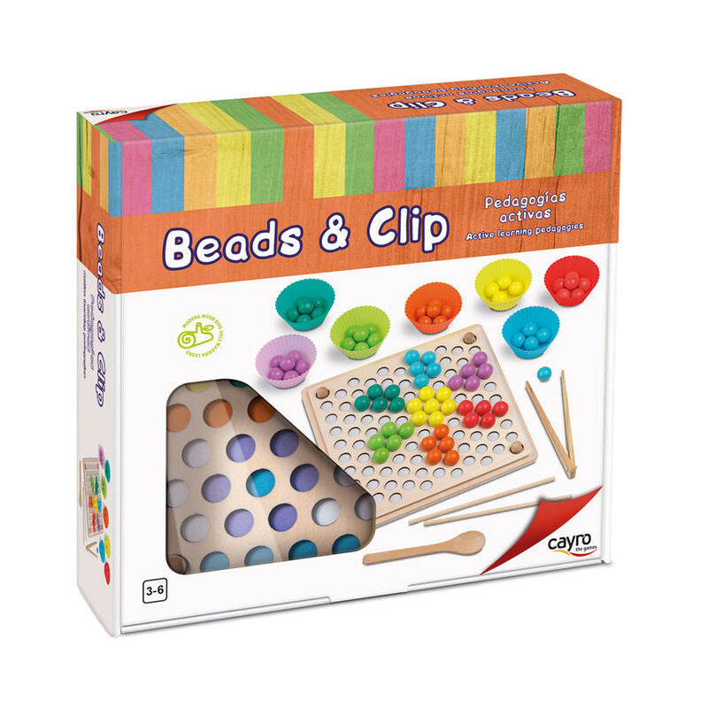 Juego Beads and Clip Montessori