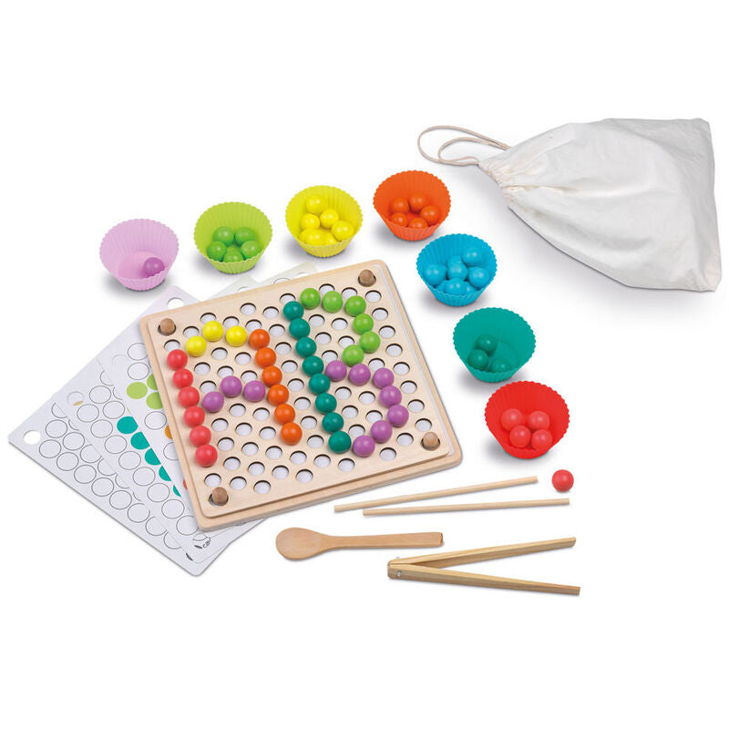 Juego Beads and Clip Montessori