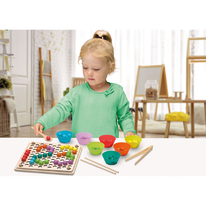 Juego Beads and Clip Montessori