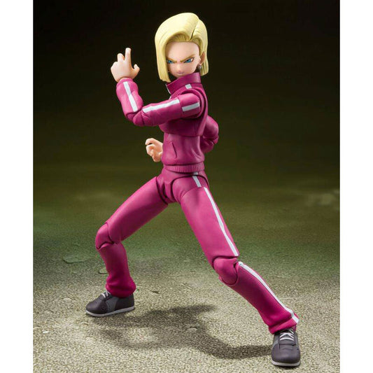 Figura Androide 18 Saga de la Batalla entre Universos Dragon Ball Super 14cm