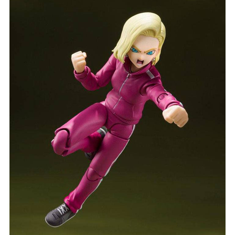 Figura Androide 18 Saga de la Batalla entre Universos Dragon Ball Super 14cm