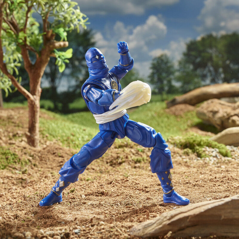 Figura Ninja Blue Ranger Power Rangers Lightning Collection 15cm