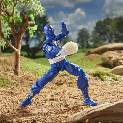 Figura Ninja Blue Ranger Power Rangers Lightning Collection 15cm