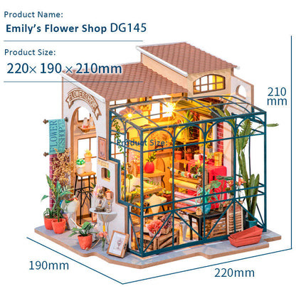 Maqueta Casa Miniatura Emily s Flower Shop 258pzs