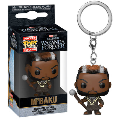 Llavero Pocket POP Marvel Black Panther Wakanda Forever M Baku